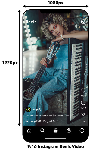 Instagram Reels video size specs and aspect ratio